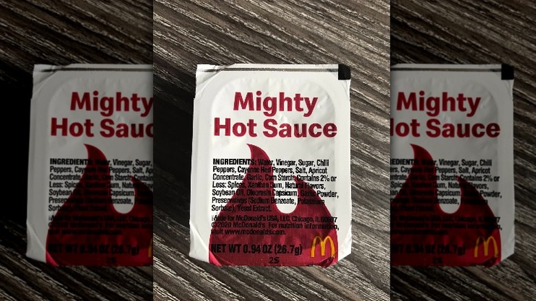 McDonald's mighty hot sauce