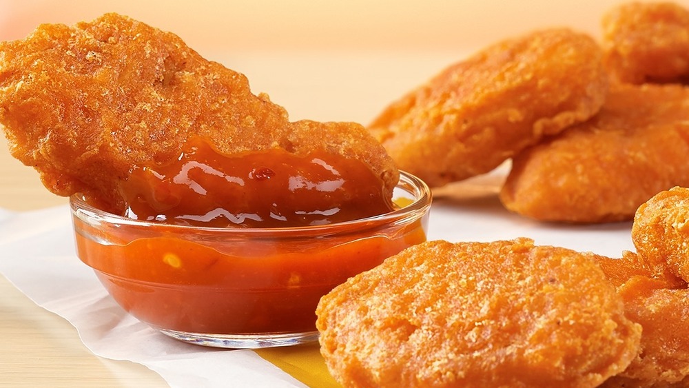 Spicy Chicken McNuggets and Mighty Hot Sauce