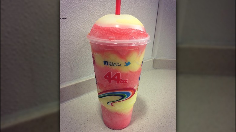  A blended Mountain Dew Freeze