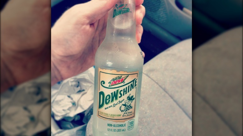 Bottle of Mountain Dew Dewshine