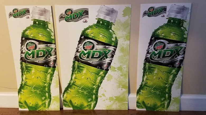 Advertisements for Mountain Dew MDX