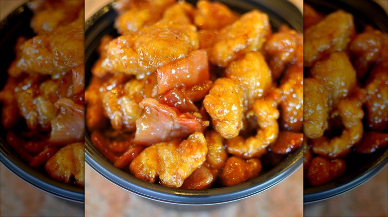 Orange Chicken With Bacon