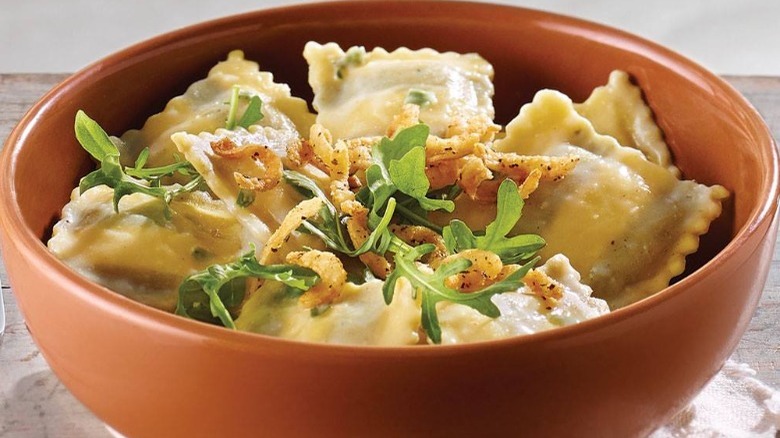 Bowl of ravioli