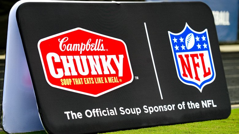 Campbell's Chunky and NFL sign