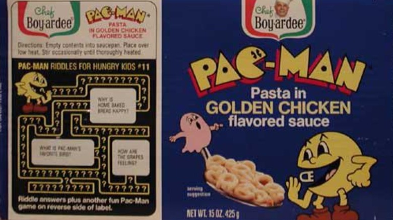 Chef Boyardee Pac-Man Pasta label