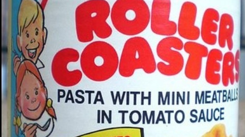 Chef Boyardee Roller Coasters pasta label