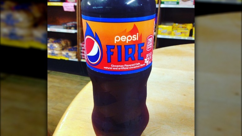 A bottle of Pepsi Fire