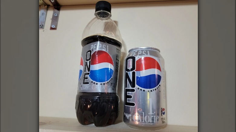 Pepsi One can and bottle