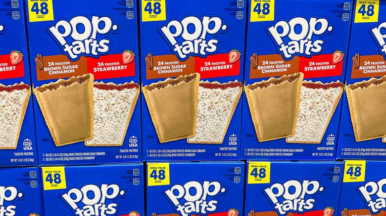 Pop Tarts lined up at the store