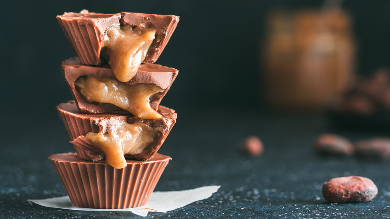 Reese's cups with caramel