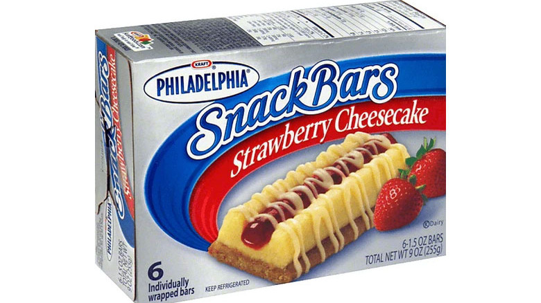 Cheesecake bars in package