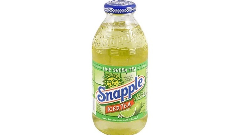 Lime Green Tea Snapple drink