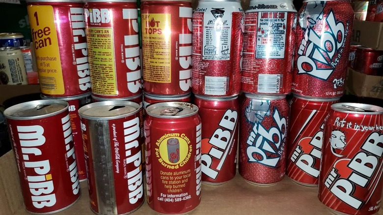 Cans of Mr. Pibb