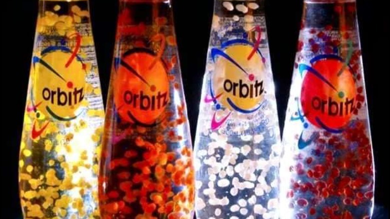 Bottles of Orbitz soda