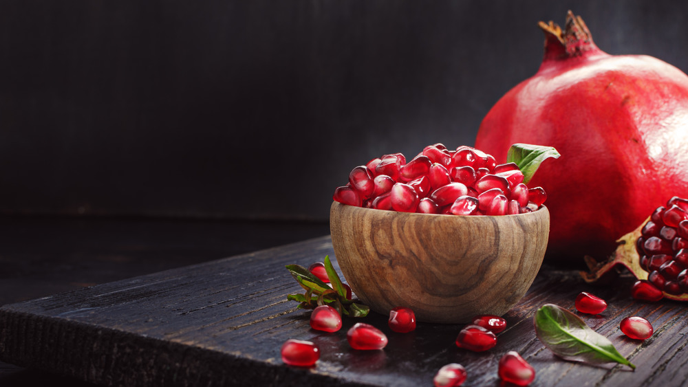 Ripe pomegranate fruit flavor in discontinued Starbucks drink