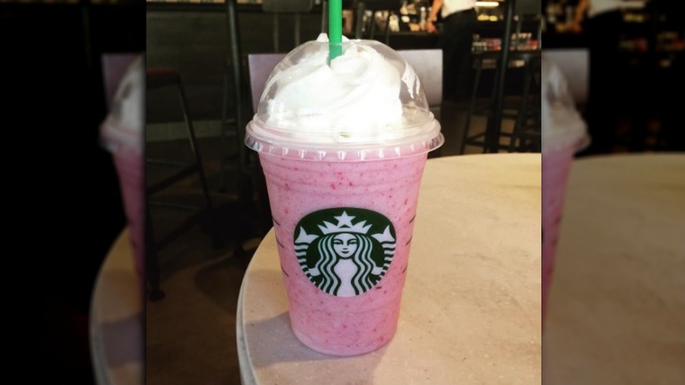 Discontinued Starbucks drink Strawberry Shortcake Frappuccino