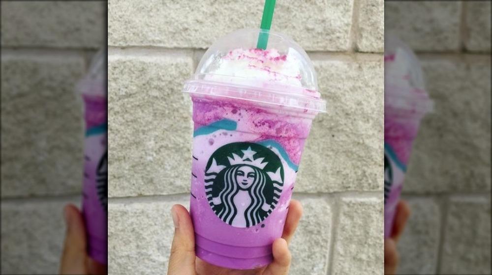 Discontinued Starbucks drink Unicorn Frappuccino