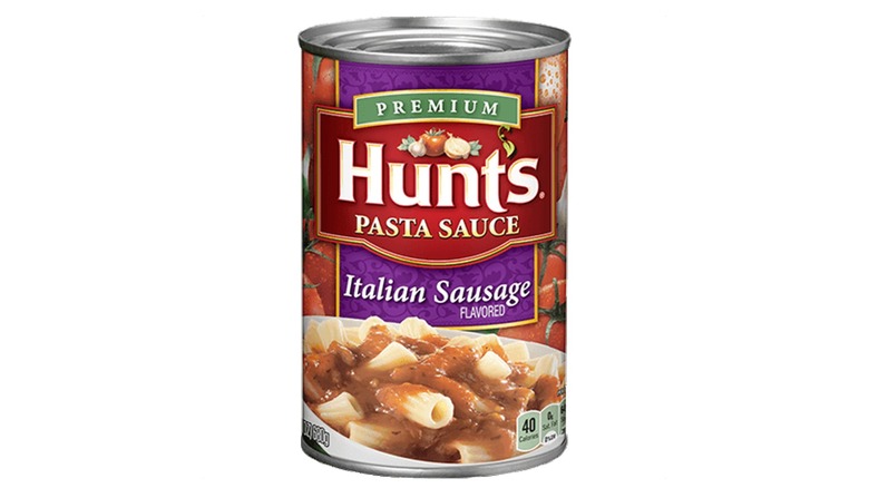 Hunt's Italian sausage sauce can