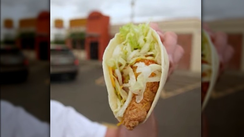 A Honey BBQ Chicken Taco