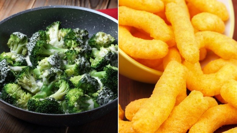 Broccoli and Cheetos 