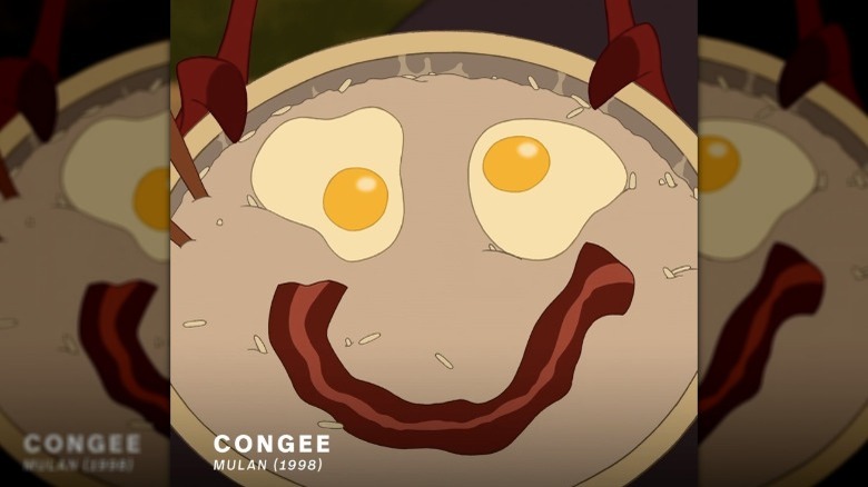 congee with eggs and bacon from "Mulan"