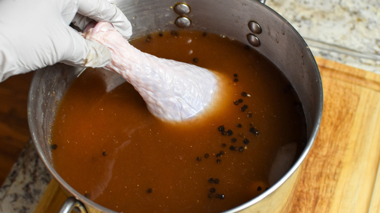 turkey legs in brine