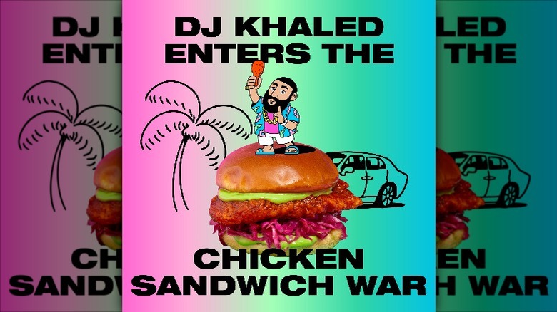 Promotional image for the new chicken sandwich