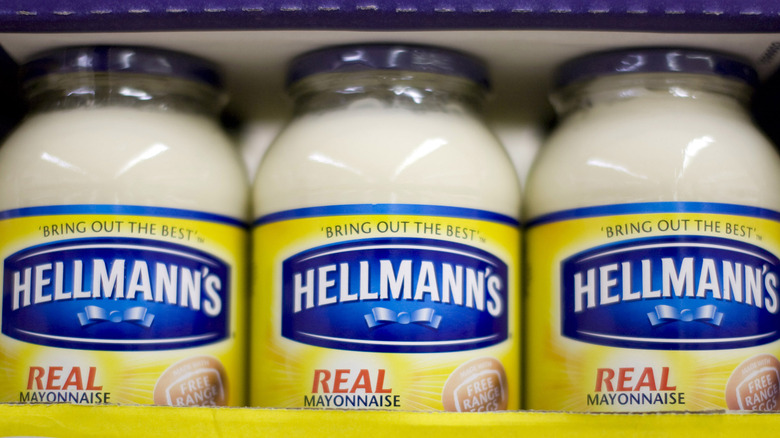 Jars of Hellmann's mayonnaise