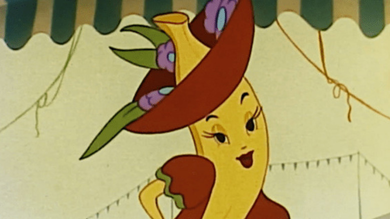 Miss Chiquita sings in the 1947 commercial