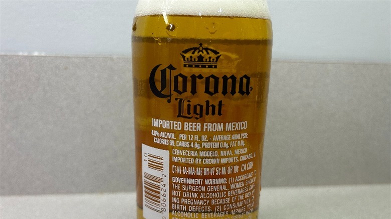 corona nutrition facts 