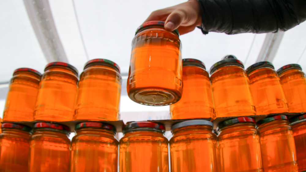 jars filled with honey