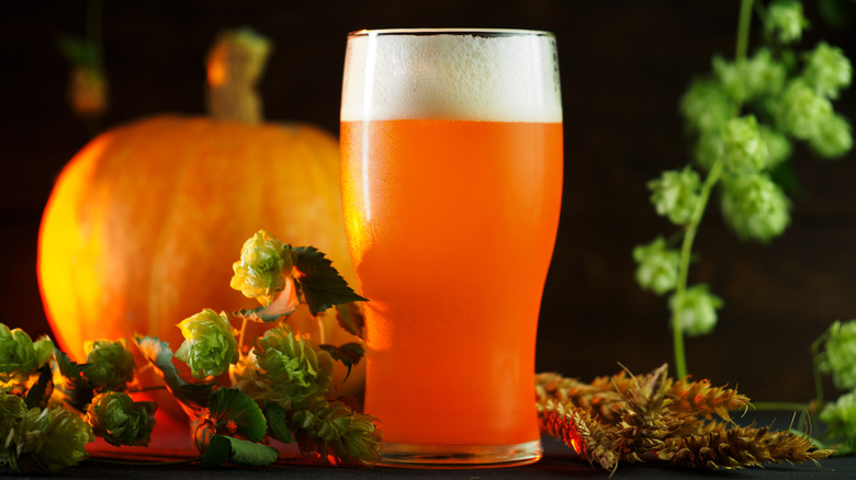 Pumpkin ale and pumpkin