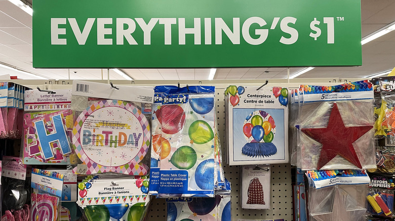 Dollar Tree's Everything's $1 wall party decorations