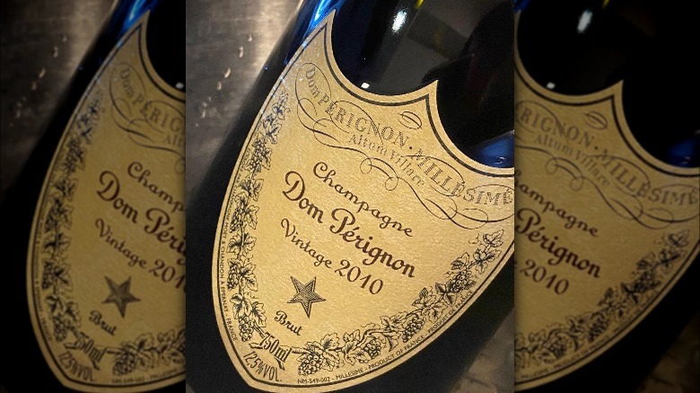 Dom Perignon 2010 label