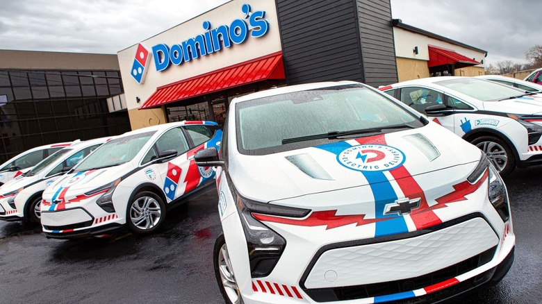Domino's Chevy Bolt delivery cars