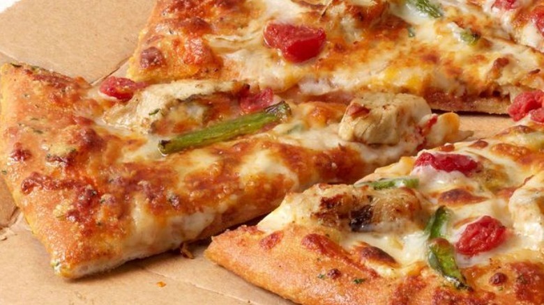 Domino's Chicken Taco pizza slices