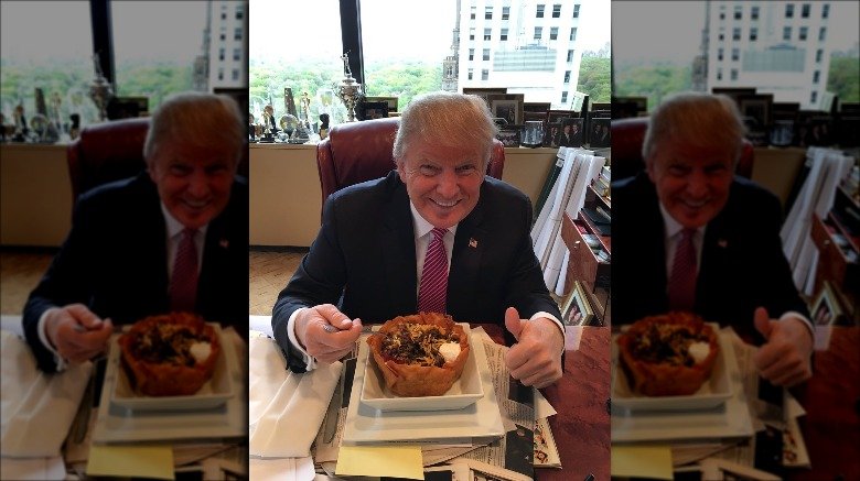 Trump and taco bowl 