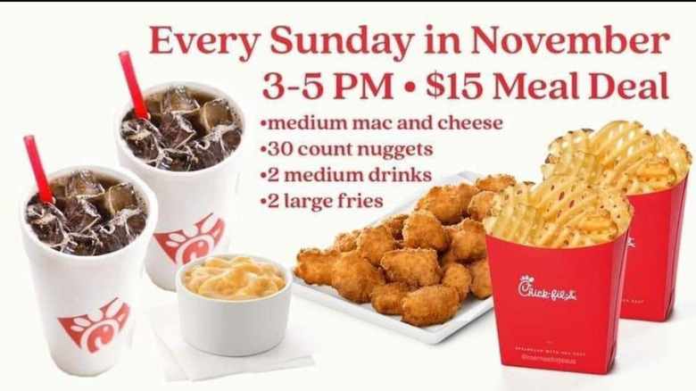 Fake Sunday Chick-fil-A meal deal