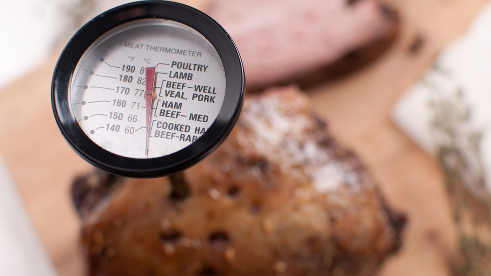 Using a meat thermometer 