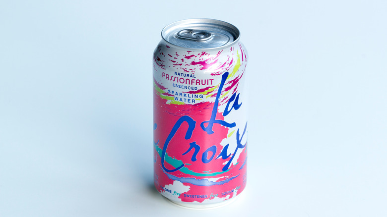 A can of seltzer water