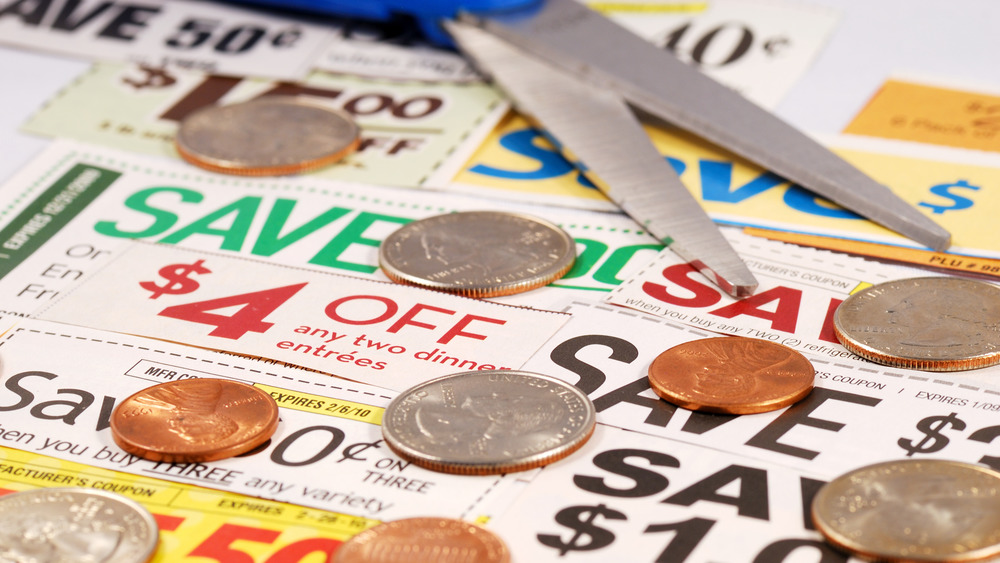 Cutting coupons to save money