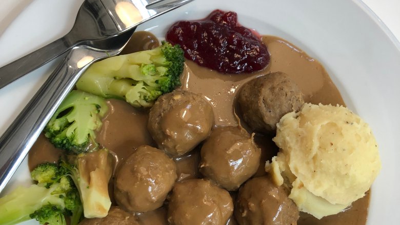 Ikea meatballs and lingonberry jam