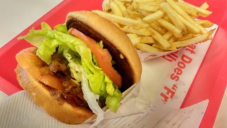 in-n-out burger and fries