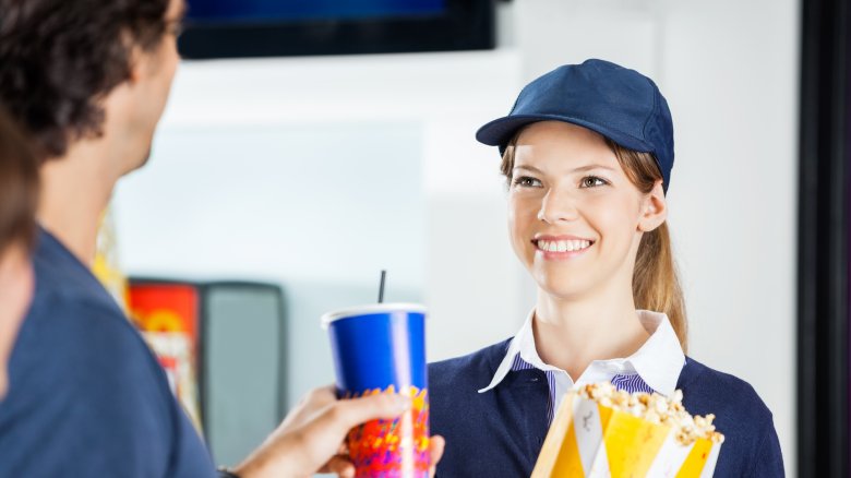 Movie theater concession stand