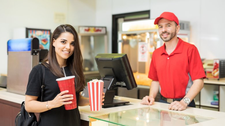 Movie theater concession stand