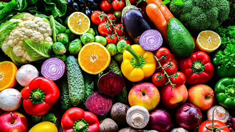 Fresh fruits and vegetables