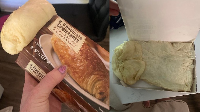 Trader Joe's chocolate croissants overproved