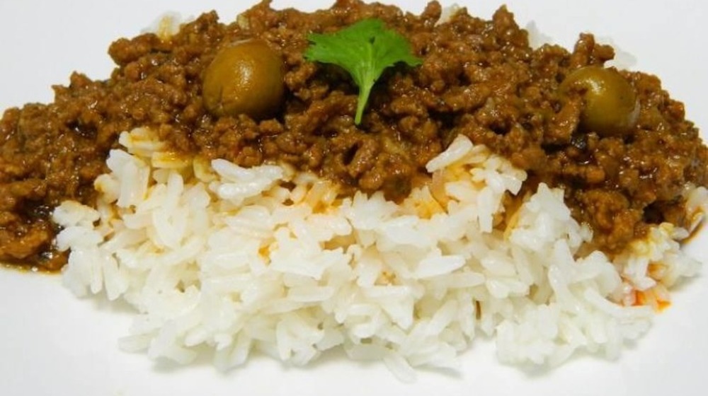 Picadillo with rice