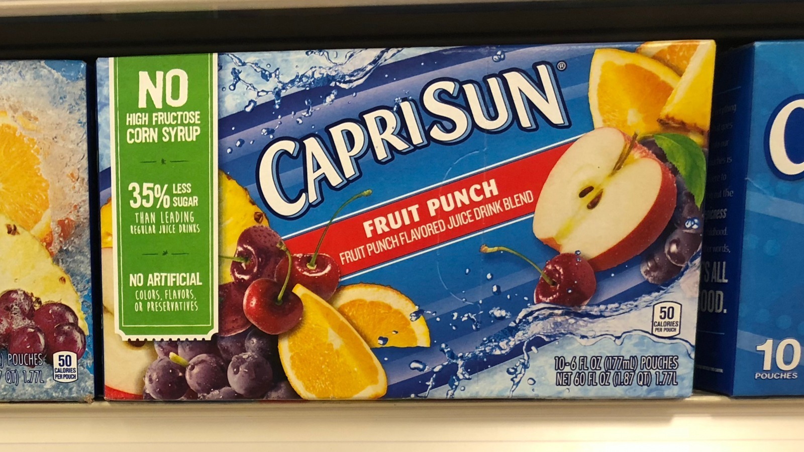 Capri Sun sugar level falls by 40%