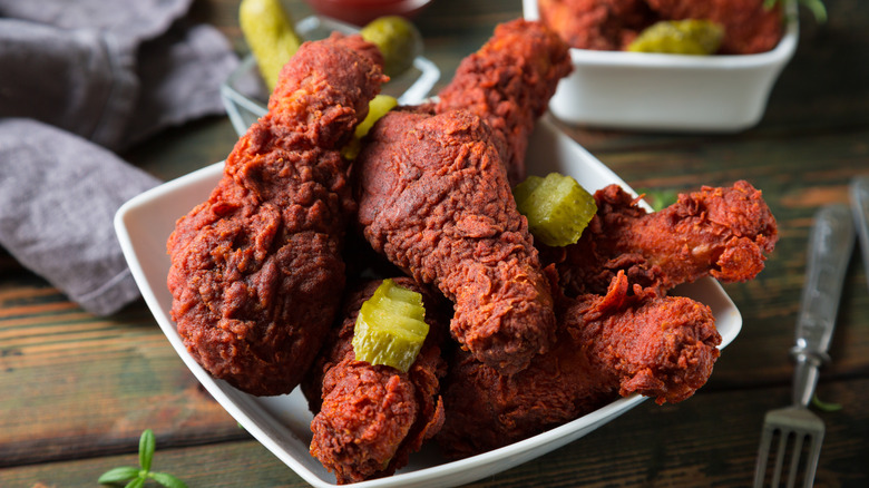 Nashville Hot chicken legs